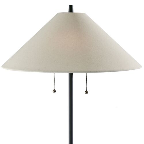Colton Floor Lamp, Black/Natural 3 Colton Floor Lamp, Black/Natural