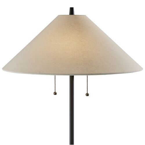 Colton Floor Lamp, Black/Natural 4 Colton Floor Lamp, Black/Natural