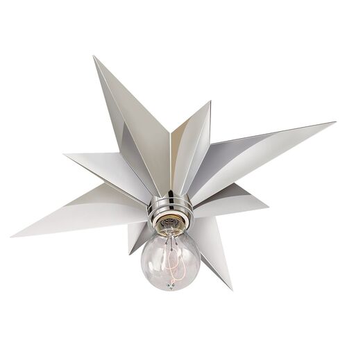 Star Flush Mount, Nickel