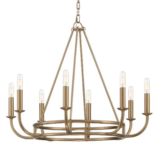Bailey 8-Light Chandelier, Aged Brass 1 Bailey 8-Light Chandelier, Aged Brass