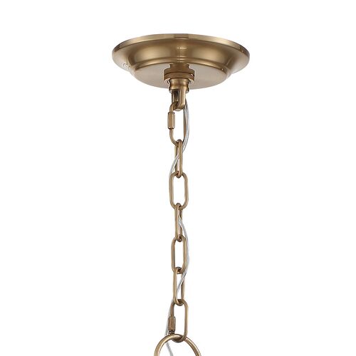 Bailey 8-Light Chandelier, Aged Brass 6 Bailey 8-Light Chandelier, Aged Brass