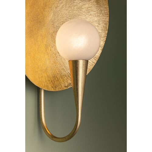 Ahmad Wall Sconce, Vintage Gold Leaf/Cloud 11 Ahmad Wall Sconce, Vintage Gold Leaf/Cloud