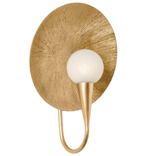 Ahmad Wall Sconce, Vintage Gold Leaf/Cloud 3 Ahmad Wall Sconce, Vintage Gold Leaf/Cloud