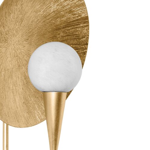 Ahmad Wall Sconce, Vintage Gold Leaf/Cloud 6 Ahmad Wall Sconce, Vintage Gold Leaf/Cloud