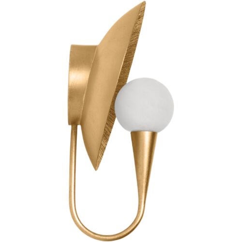 Ahmad Wall Sconce, Vintage Gold Leaf/Cloud 7 Ahmad Wall Sconce, Vintage Gold Leaf/Cloud