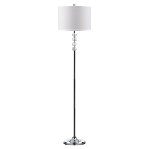 Vendome Floor Lamp, Crystal/Chrome 1 Vendome Floor Lamp, Crystal/Chrome