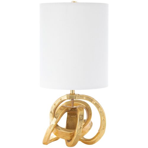 Mini Knot Table Lamp, Soft Gold 2 Mini Knot Table Lamp, Soft Gold