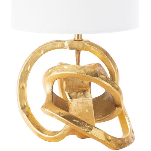 Mini Knot Table Lamp, Soft Gold 3 Mini Knot Table Lamp, Soft Gold