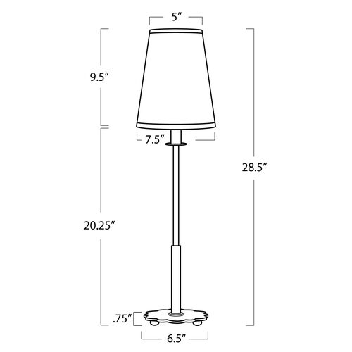 Daisy Buffet Table Lamp, Brass 5 Daisy Buffet Table Lamp, Brass