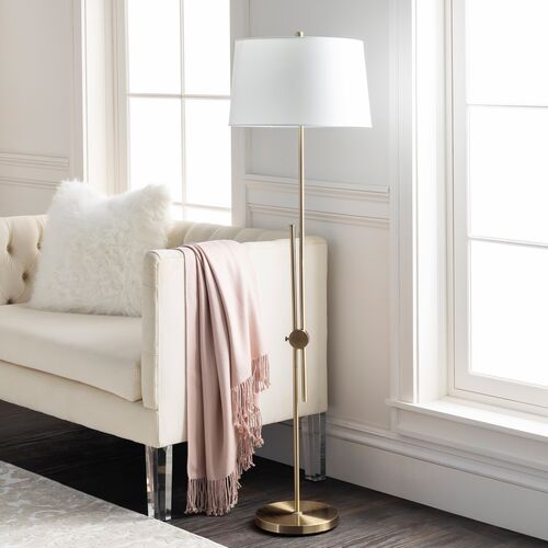 Jacy Floor Lamp, Brass 2 Jacy Floor Lamp, Brass