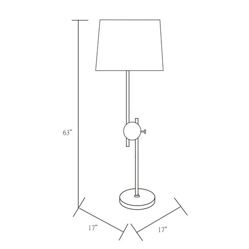 Jacy Floor Lamp, Brass 8 Jacy Floor Lamp, Brass