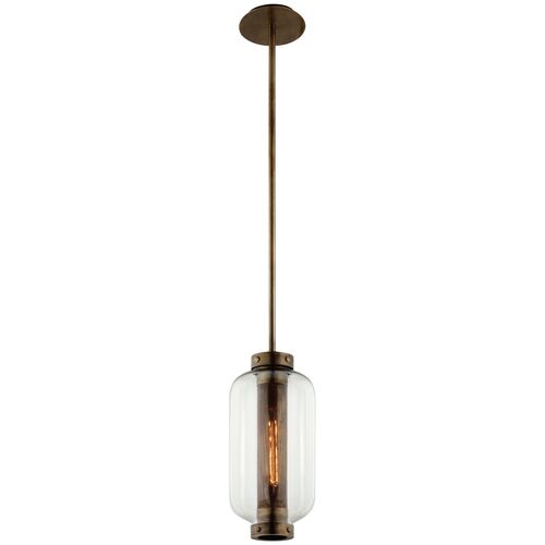 Archer Outdoor Pendant, Patina Brass