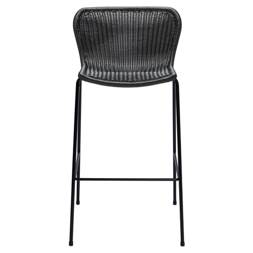 Caden Outdoor Barstool, Black 2 Caden Outdoor Barstool, Black