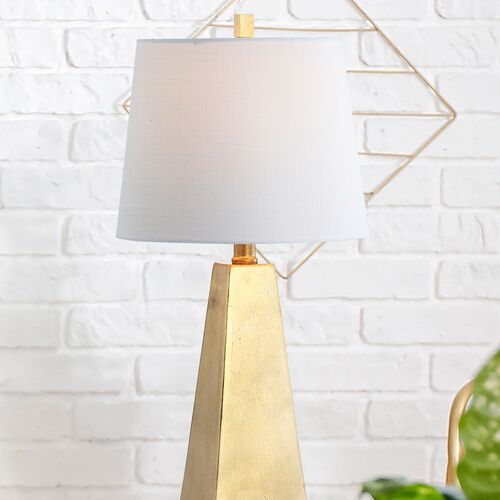 Jareth Resin Table Lamp, Gold 4 Jareth Resin Table Lamp, Gold