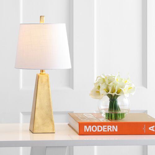 Jareth Resin Table Lamp, Gold 5 Jareth Resin Table Lamp, Gold
