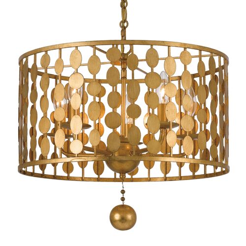 Layla Chandelier, Antique Gold 1 Layla Chandelier, Antique Gold
