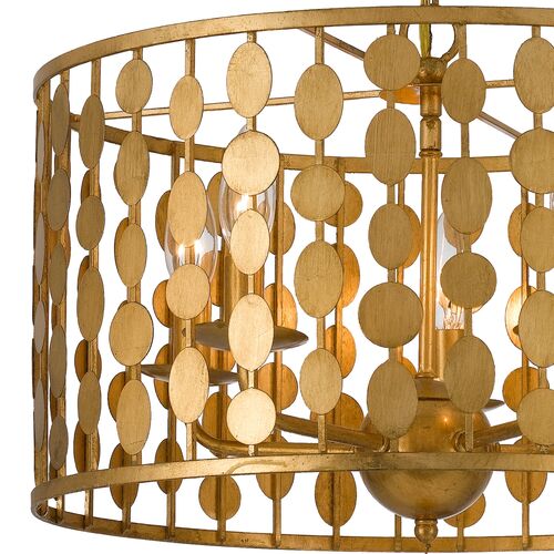 Layla Chandelier, Antique Gold 3 Layla Chandelier, Antique Gold