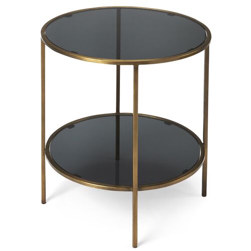 Cavali Side Table, Antiqued Gold 1 Cavali Side Table, Antiqued Gold