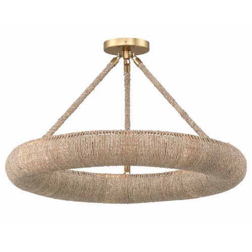 Oakley Integrated LED Chandelier, Soft Gold 10 Oakley Integrated LED Chandelier, Soft Gold