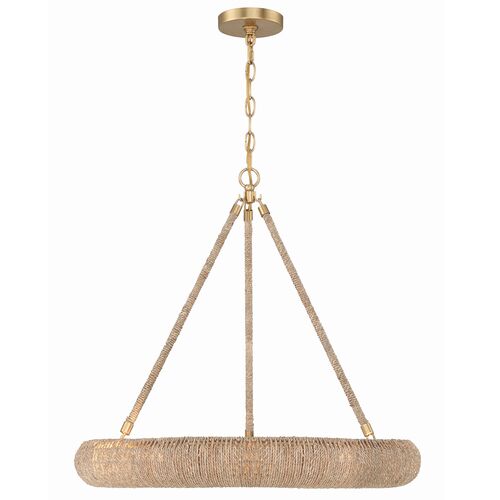 Oakley Integrated LED Chandelier, Soft Gold 7 Oakley Integrated LED Chandelier, Soft Gold