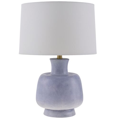 Pablo Painted Resin Table Lamp, Blue 1 Pablo Painted Resin Table Lamp, Blue
