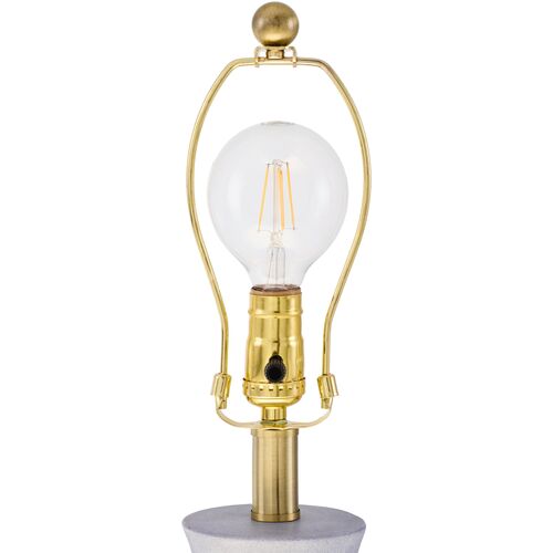 Pablo Painted Resin Table Lamp, Blue 4 Pablo Painted Resin Table Lamp, Blue
