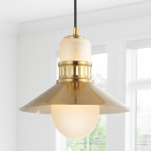 Rover 1-Light Pendant, Gold/Frosted Glass 4 Rover 1-Light Pendant, Gold/Frosted Glass