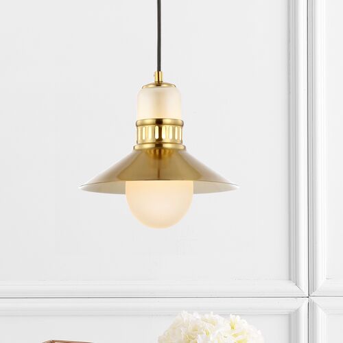 Rover 1-Light Pendant, Gold/Frosted Glass 5 Rover 1-Light Pendant, Gold/Frosted Glass