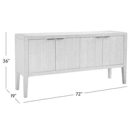 Cairo 4-Door Sideboard, White 7 Cairo 4-Door Sideboard, White