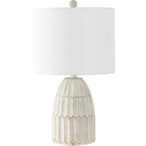 Robyn Table Lamp, Weathered White 1 Robyn Table Lamp, Weathered White