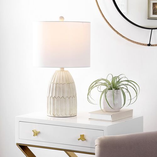Robyn Table Lamp, Weathered White 5 Robyn Table Lamp, Weathered White
