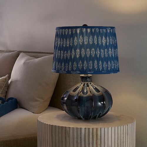 Hershey Ceramic Table Lamp, Blue 2 Hershey Ceramic Table Lamp, Blue