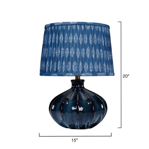 Hershey Ceramic Table Lamp, Blue 4 Hershey Ceramic Table Lamp, Blue
