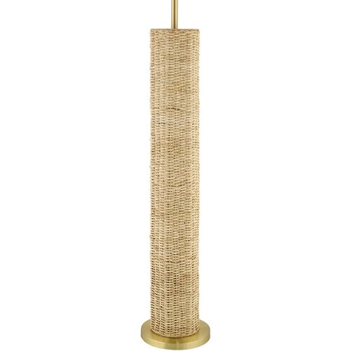 Quinric Rattan Floor Lamp, Natural 3 Quinric Rattan Floor Lamp, Natural