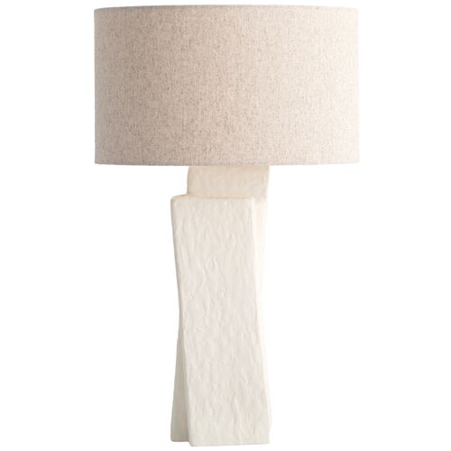 Jules Plaster Table Lamp, White 1 Jules Plaster Table Lamp, White