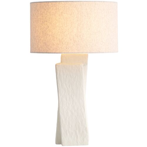 Jules Plaster Table Lamp, White 2 Jules Plaster Table Lamp, White