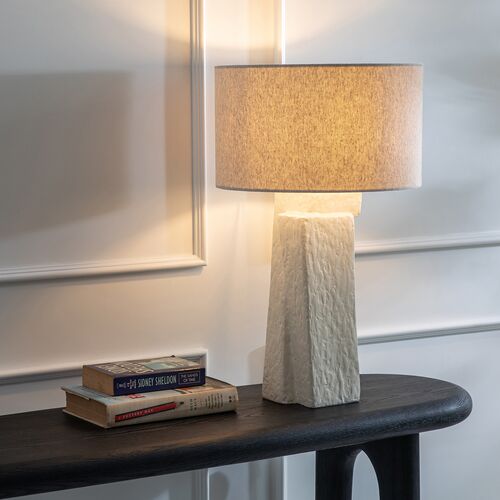 Jules Plaster Table Lamp, White 8 Jules Plaster Table Lamp, White