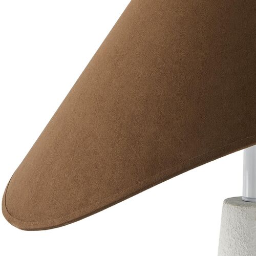 Rhosyn Assymetrical Shade Concrete Table Lamp, White/Natural 5 Rhosyn Assymetrical Shade Concrete Table Lamp, White/Natural