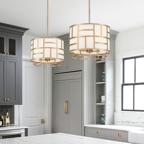Danielson 4-Light Chandelier, Vibrant Gold 2 Danielson 4-Light Chandelier, Vibrant Gold