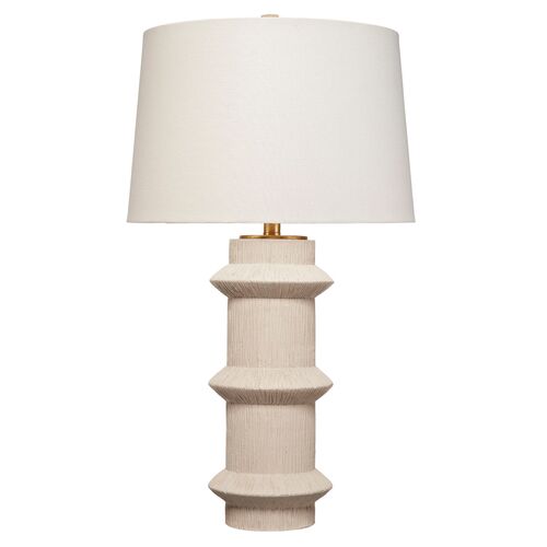 Trousdale Polyresin Table Lamp, Cream 1 Trousdale Polyresin Table Lamp, Cream