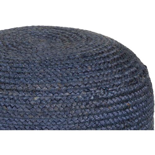 Anita Jute Pouf, Navy 2 Anita Jute Pouf, Navy