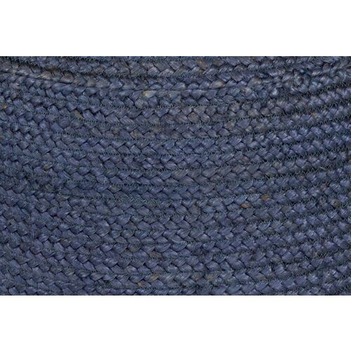 Anita Jute Pouf, Navy 3 Anita Jute Pouf, Navy