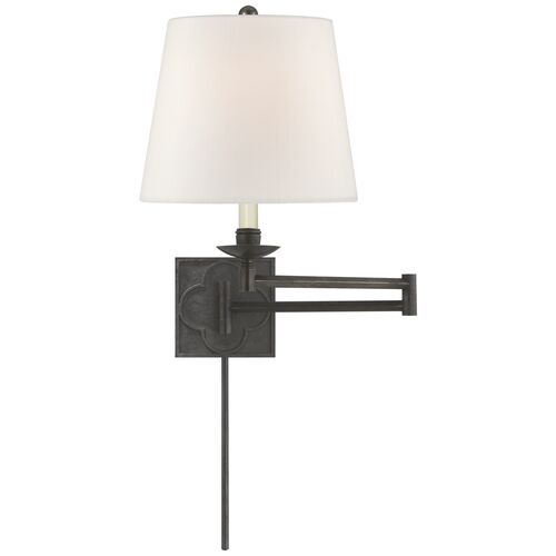 Griffith Swing-Arm Sconce, Aged Iron 1 Griffith Swing-Arm Sconce, Aged Iron