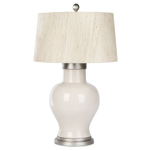 Cleo Table Lamp, Cream 1 Cleo Table Lamp, Cream