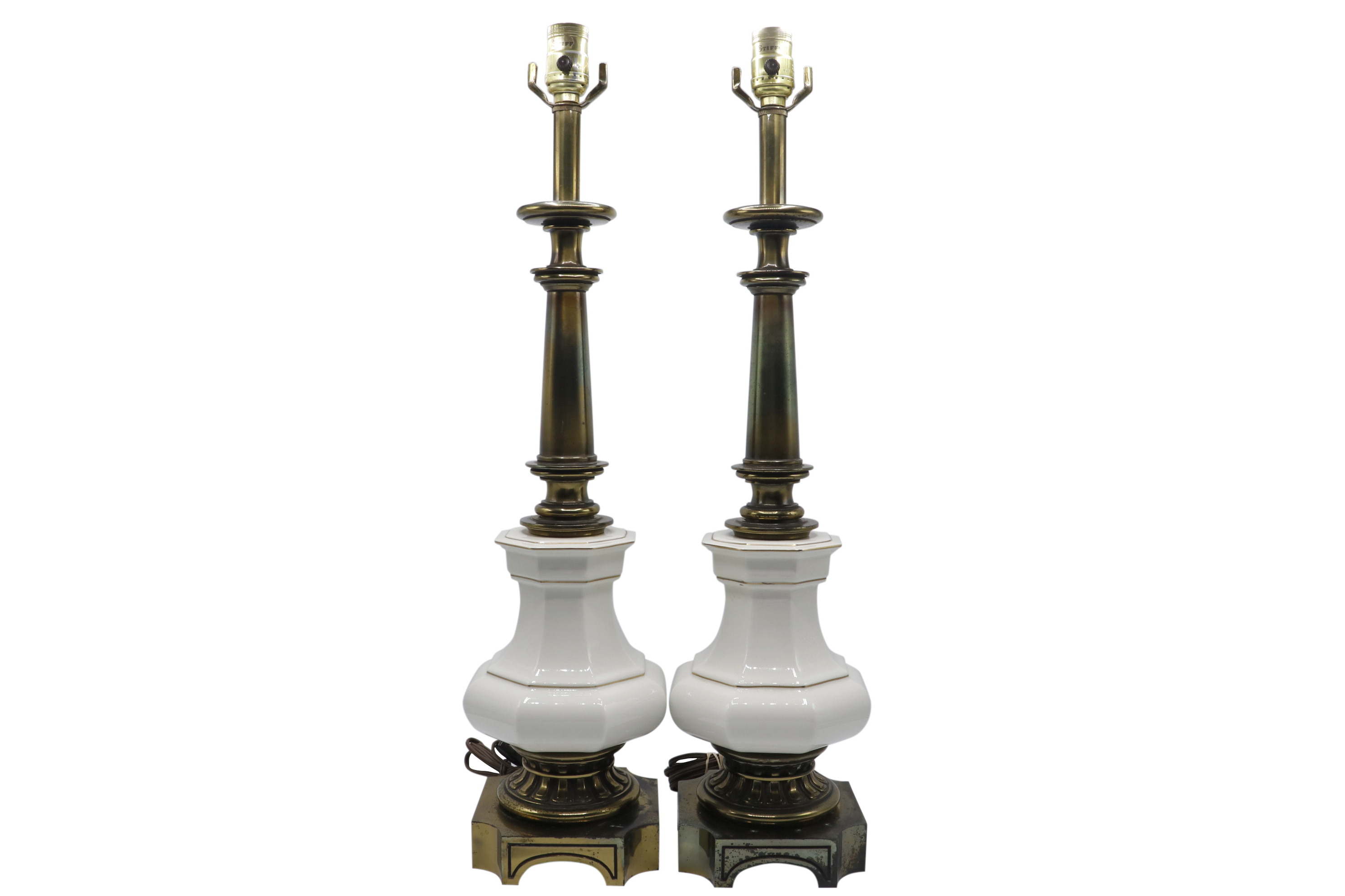 French Empire Style Table Lamps - a Pair 2 French Empire Style Table Lamps - a Pair