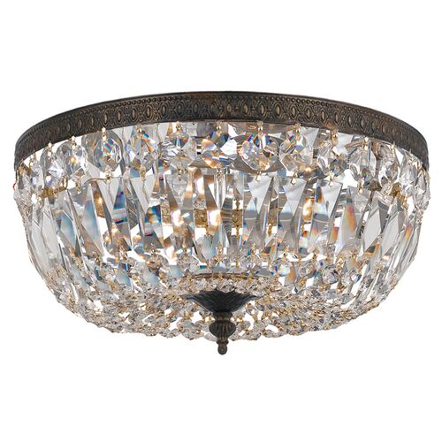 Richmond 3-Light Flush Mount, Bronze