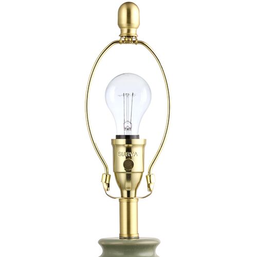 Jael Ceramic Table Lamp, Green 4 Jael Ceramic Table Lamp, Green