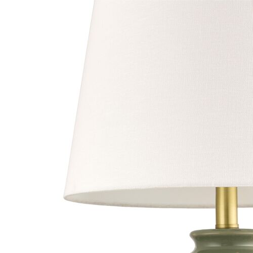 Jael Ceramic Table Lamp, Green 5 Jael Ceramic Table Lamp, Green
