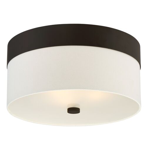 Grayson 3-Light Flush Mount, Dark Bronze 1 Grayson 3-Light Flush Mount, Dark Bronze