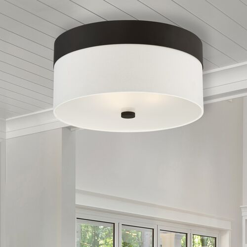 Grayson 3-Light Flush Mount, Dark Bronze 2 Grayson 3-Light Flush Mount, Dark Bronze